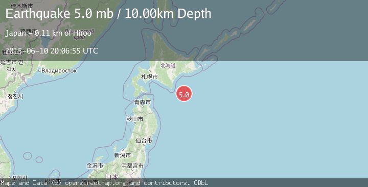 Map of HOKKAIDO, JAPAN REGION