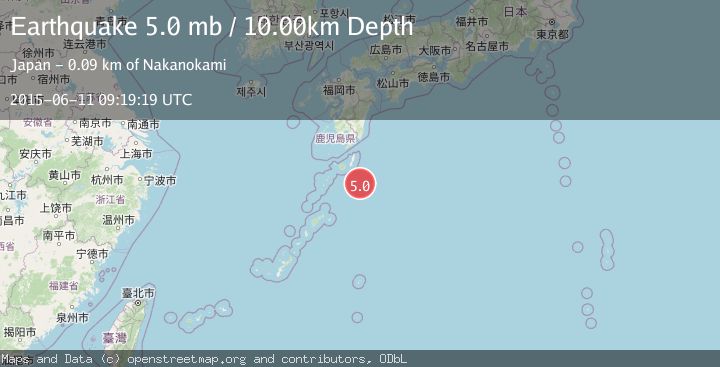 Map of SOUTHEAST OF RYUKYU ISLANDS