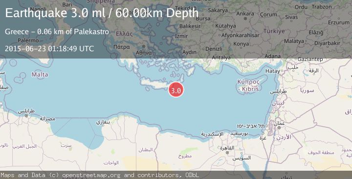 Map of CRETE, GREECE