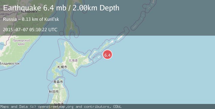 Map of KURIL ISLANDS