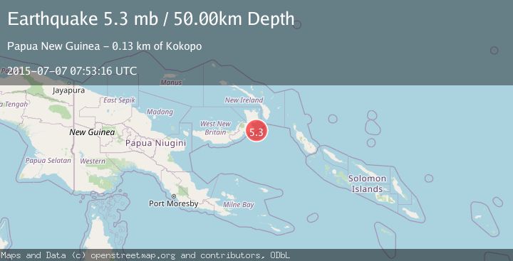 Map of NEW BRITAIN REGION, P.N.G.