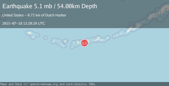 Map of ANDREANOF ISLANDS, ALEUTIAN IS.