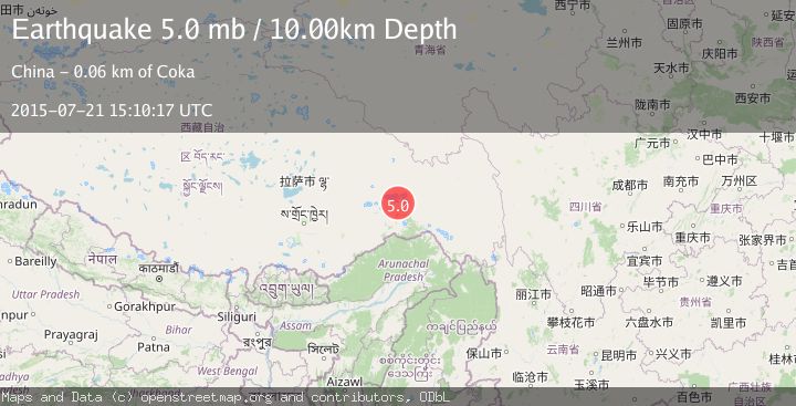 Map of EASTERN XIZANG