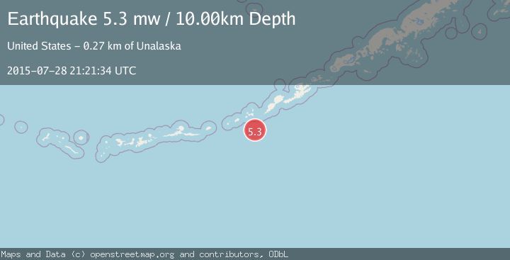 Map of FOX ISLANDS, ALEUTIAN ISLANDS