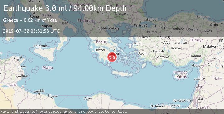 Map of SOUTHERN GREECE
