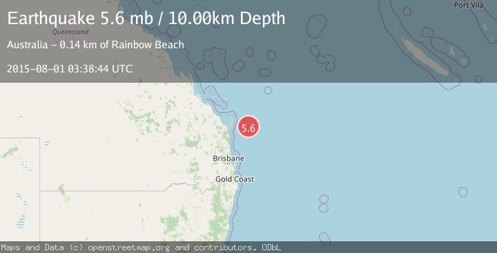 Map of NEAR EAST COAST OF AUSTRALIA