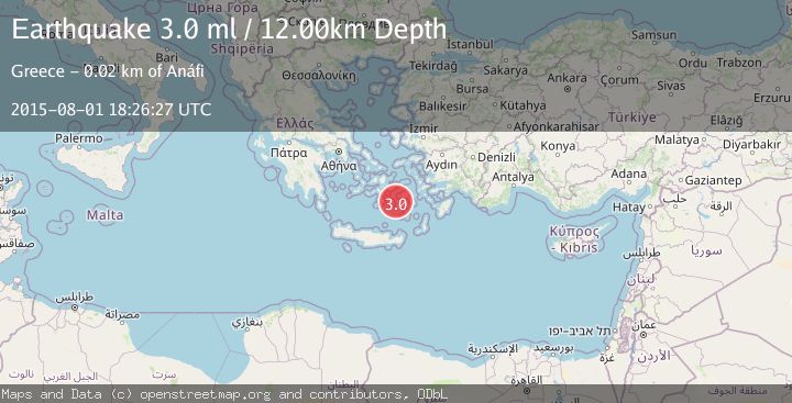 Map of DODECANESE ISLANDS, GREECE