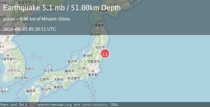 Map of NEAR EAST COAST OF HONSHU, JAPAN