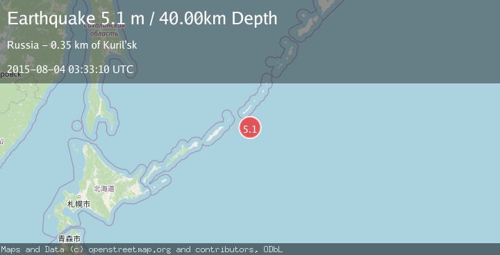 Map of KURIL ISLANDS