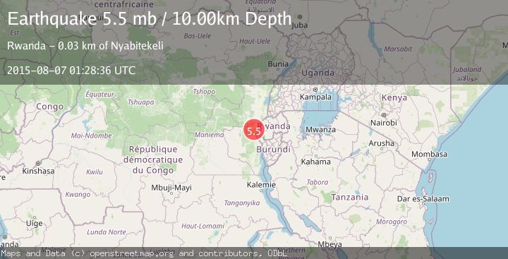 Map of LAC KIVU REGION, CONGO