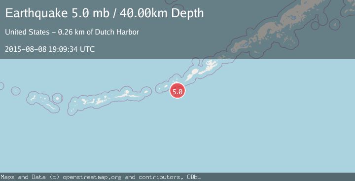Map of FOX ISLANDS, ALEUTIAN ISLANDS