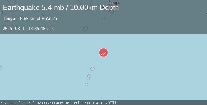 Map of KERMADEC ISLANDS REGION