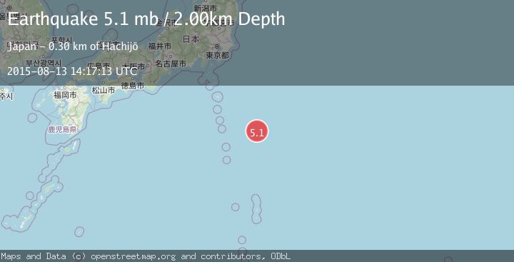 Map of IZU ISLANDS, JAPAN REGION