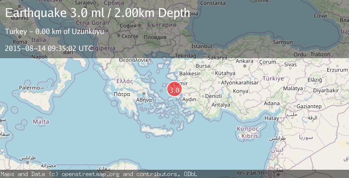 Map of NEAR THE COAST OF WESTERN TURKEY