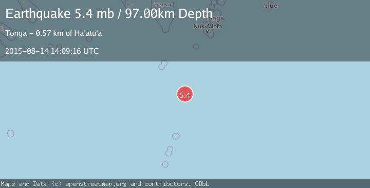 Map of SOUTH OF FIJI ISLANDS