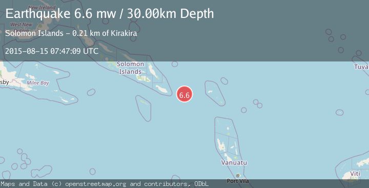 Map of SOLOMON ISLANDS