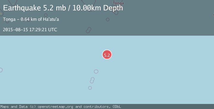 Map of KERMADEC ISLANDS REGION