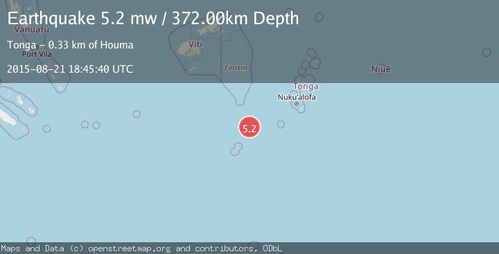 Map of SOUTH OF FIJI ISLANDS