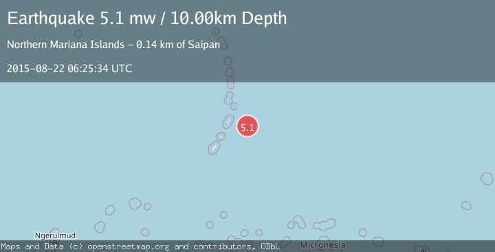 Map of ROTA REGION, N. MARIANA ISLANDS
