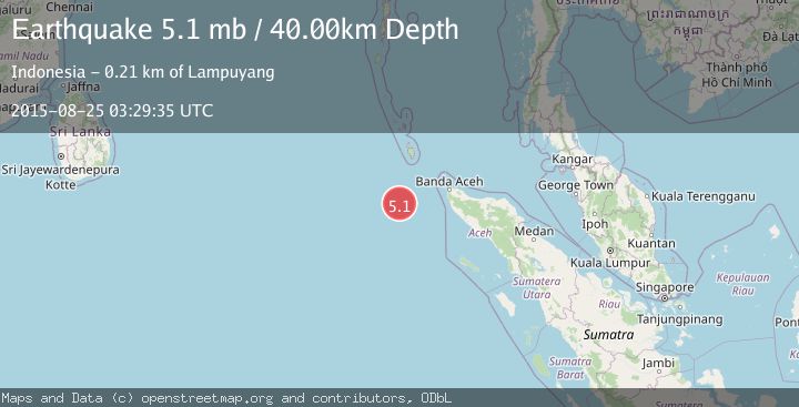 Map of OFF W COAST OF NORTHERN SUMATRA
