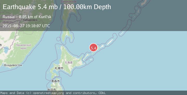 Map of KURIL ISLANDS