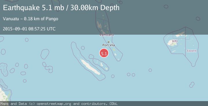 Map of VANUATU REGION