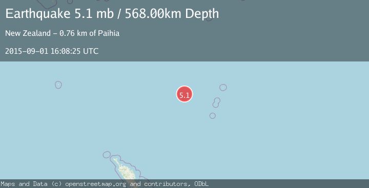 Map of KERMADEC ISLANDS REGION