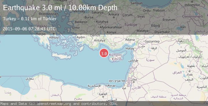 Map of CYPRUS REGION