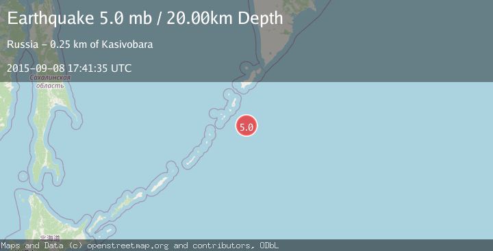 Map of KURIL ISLANDS