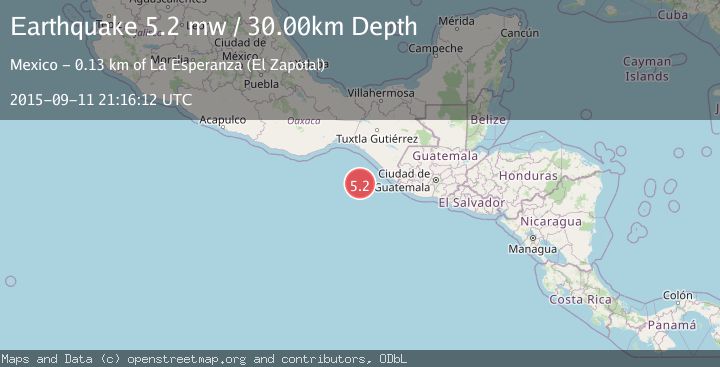 Map of OFF COAST OF CHIAPAS, MEXICO