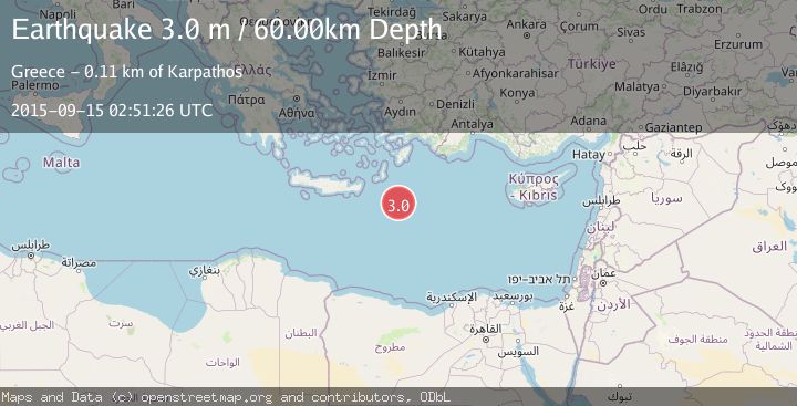 Map of EASTERN MEDITERRANEAN SEA