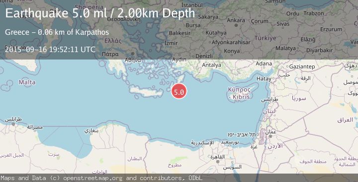 Map of DODECANESE ISLANDS, GREECE