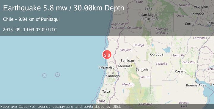 Map of COQUIMBO, CHILE