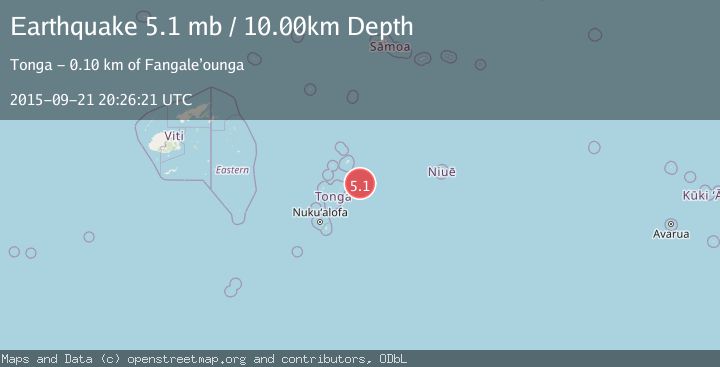 Map of TONGA