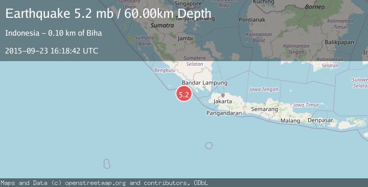 Map of SOUTHWEST OF SUMATRA, INDONESIA