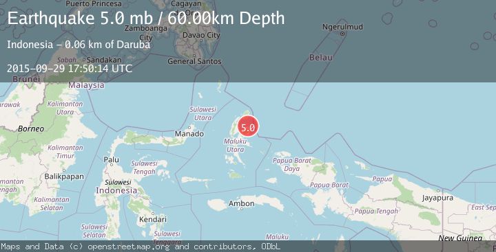 Map of HALMAHERA, INDONESIA