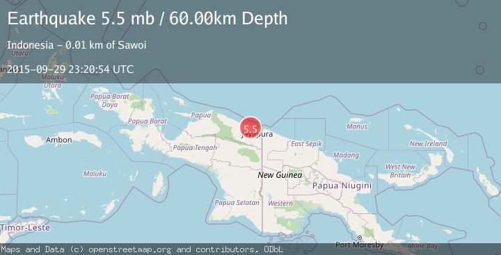 Map of NEAR N COAST OF PAPUA, INDONESIA