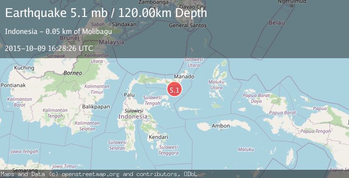 Map of SULAWESI, INDONESIA