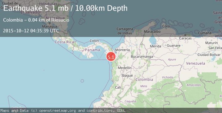 Map of PANAMA-COLOMBIA BORDER REGION