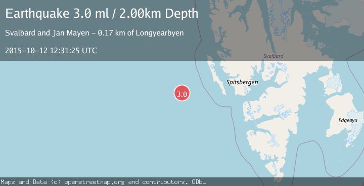 Map of SVALBARD REGION