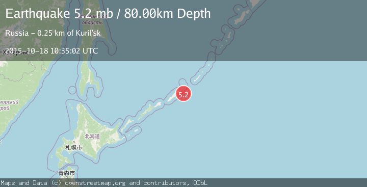 Map of KURIL ISLANDS