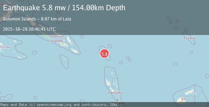 Map of SANTA CRUZ ISLANDS
