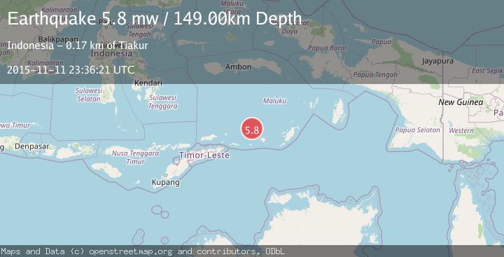 Map of KEPULAUAN BABAR, INDONESIA