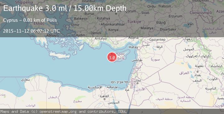 Map of CYPRUS REGION