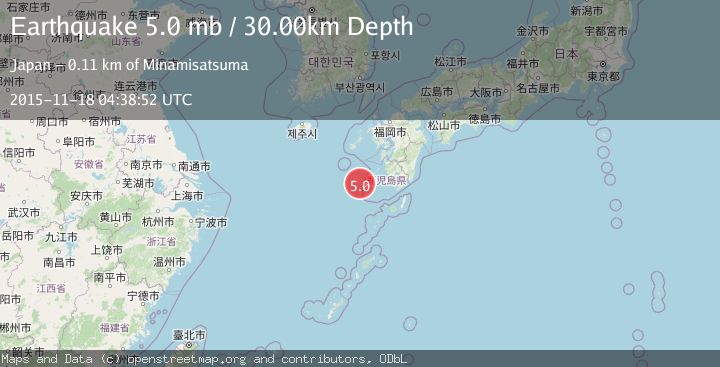 Map of KYUSHU, JAPAN