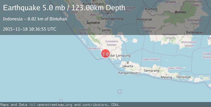 Map of SOUTHERN SUMATRA, INDONESIA