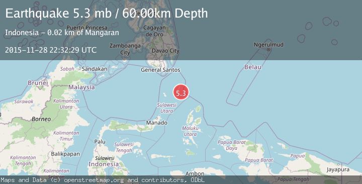 Map of KEPULAUAN TALAUD, INDONESIA