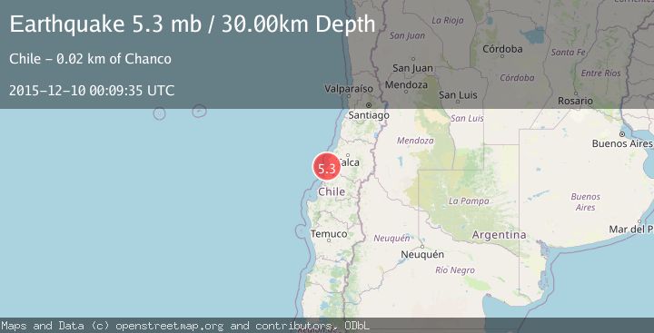 Map of OFFSHORE MAULE, CHILE