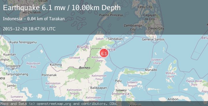 Map of KALIMANTAN, INDONESIA