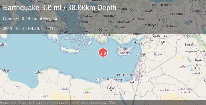 Map of EASTERN MEDITERRANEAN SEA